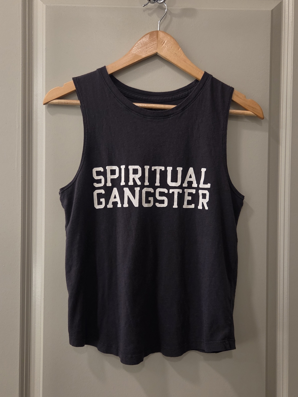 Spiritual Gangster Women's Black Logo Muscle Tank